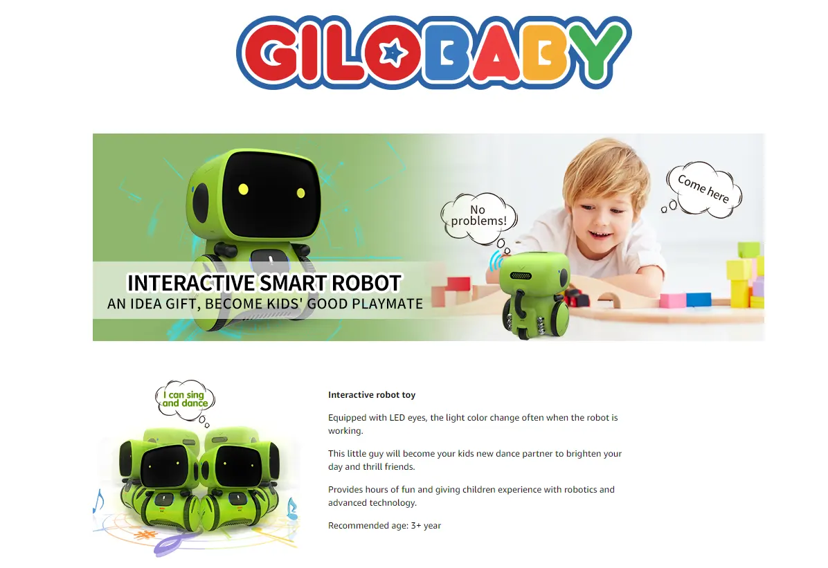 gilobaby smart robot toys