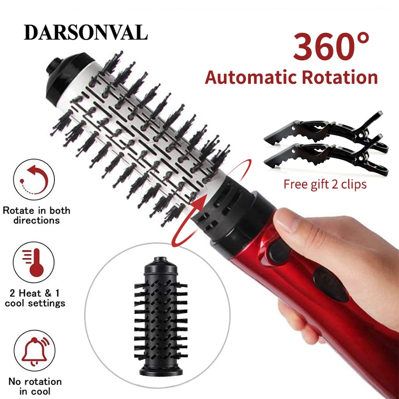 Electric rotating outlet hair brush