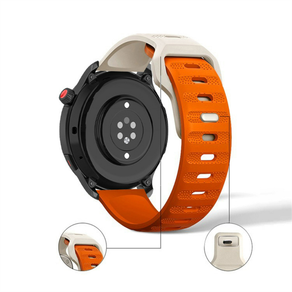 Bracelet Silicone 22mm Pour Huawei Watch GT2/GT3/GT4 46mm - Compatible Galaxy Watch | Sport Confortable