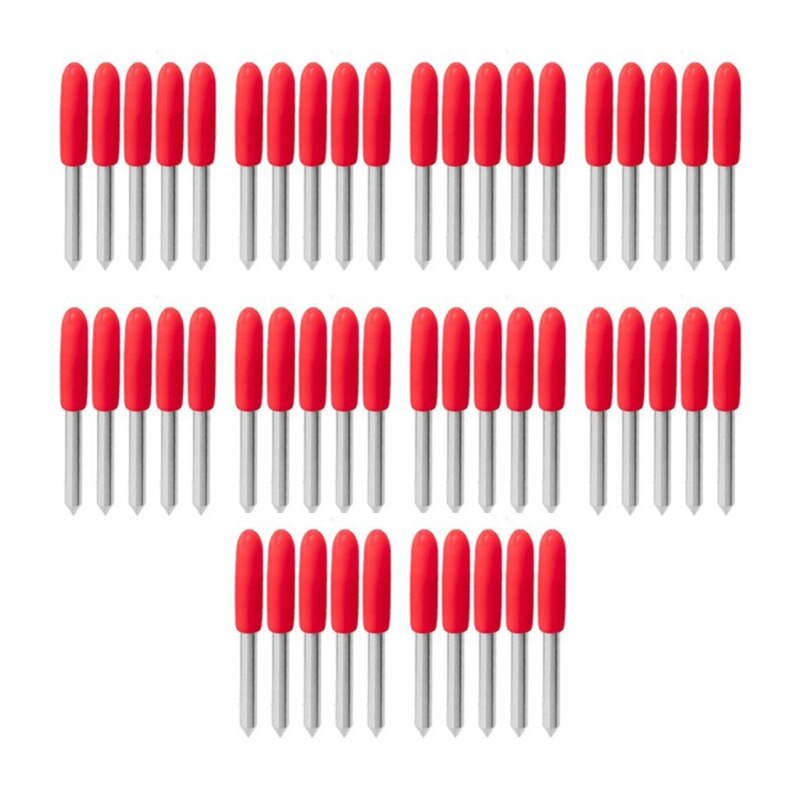 Bộ 50 máy cắt decal bộ lưỡi dao 30/45/60 độ roland cricut dụng cụ làm việc bằng gỗ lưỡi dao vinyl cắt bù đắp thay thế dụng cụ khắc
