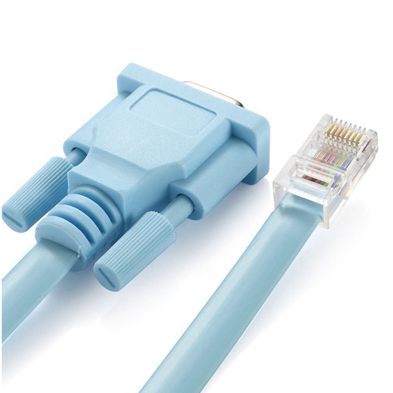 Usb console cable rj45 cat5 ethernet to rs232 db9 com port serial female rollover routers network adapter cable 1.8m