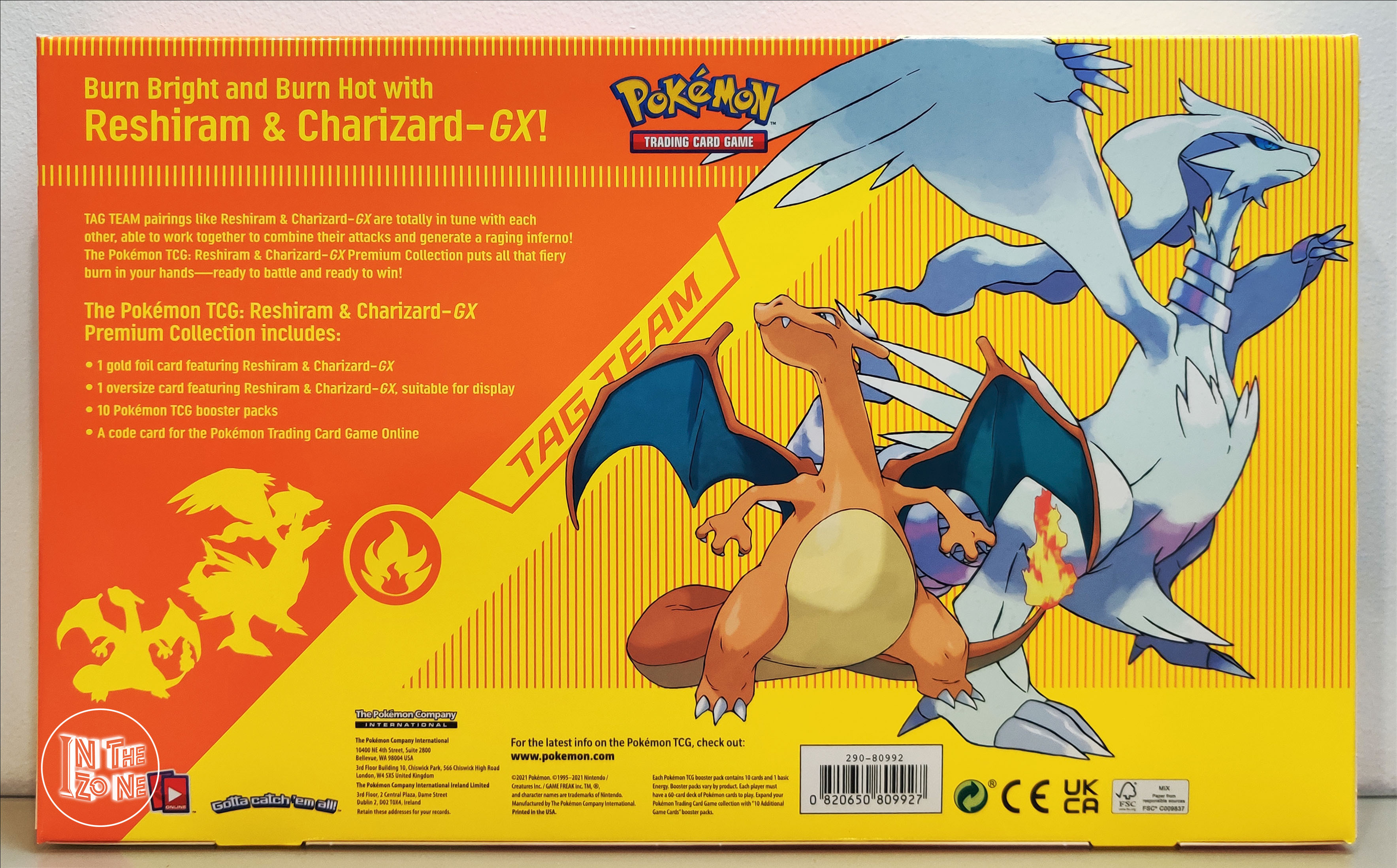 Pokemon Trading Card Games: Reshiram & Charizard-GX Premium