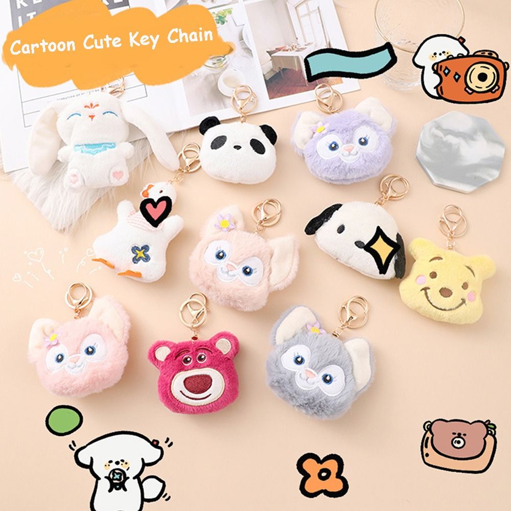 Móc khóa gấu dâu CICI lotso gấu dâu Sáng Tạo Dễ thương Gấu dâu tây Linabell Gấu trúc dây chuyền túi Bông