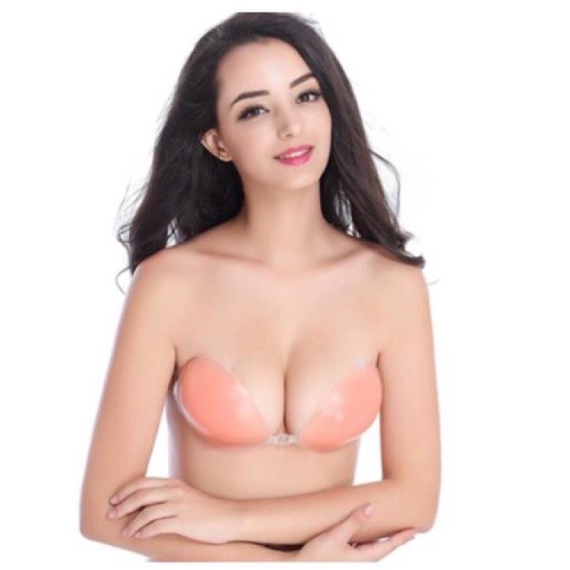 M&M】Z02 Reusable Silicone invisible bra inserts Pads Push Up Enhancer Breast  Strapless