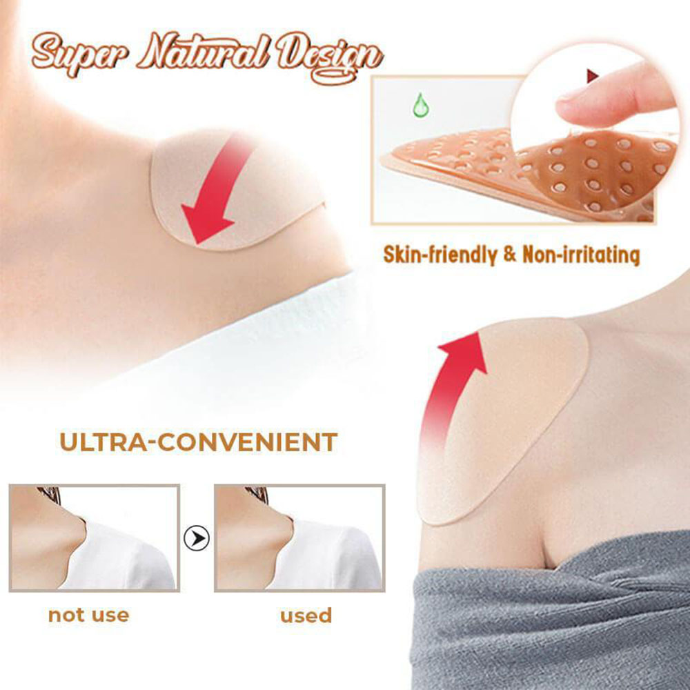 2Pcs Soft silicone bra strap cushions holder non-slip shoulder pads relief  pain