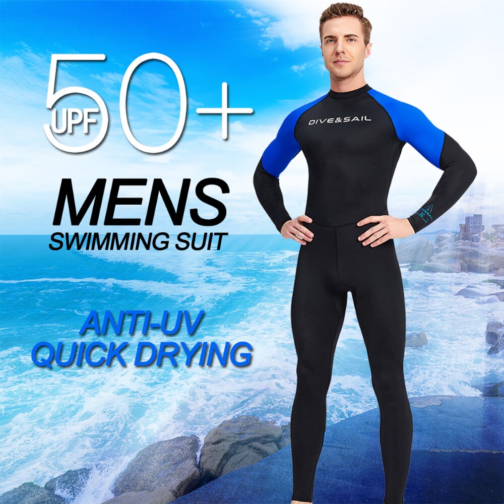 Dài tay cho nam nhanh khô trang phục bơi nylon bảo vệ khỏi tia UV ống thở