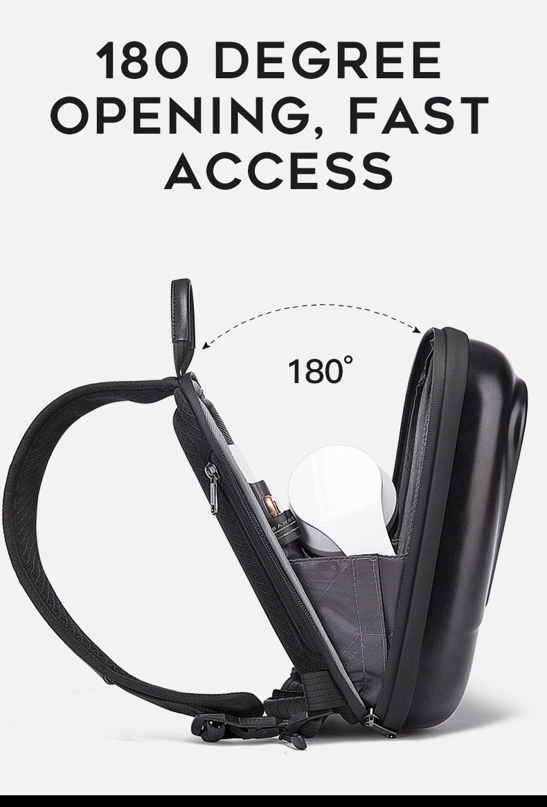 Gadgetoo 7353 Bange Premium Quality Bag Crossbody Bag Anti Theft Ykk Zipper Water Repellent Fabric Tablet Bag Travel Office School Work Daily Bag Chest Bag Shoulder Bag
