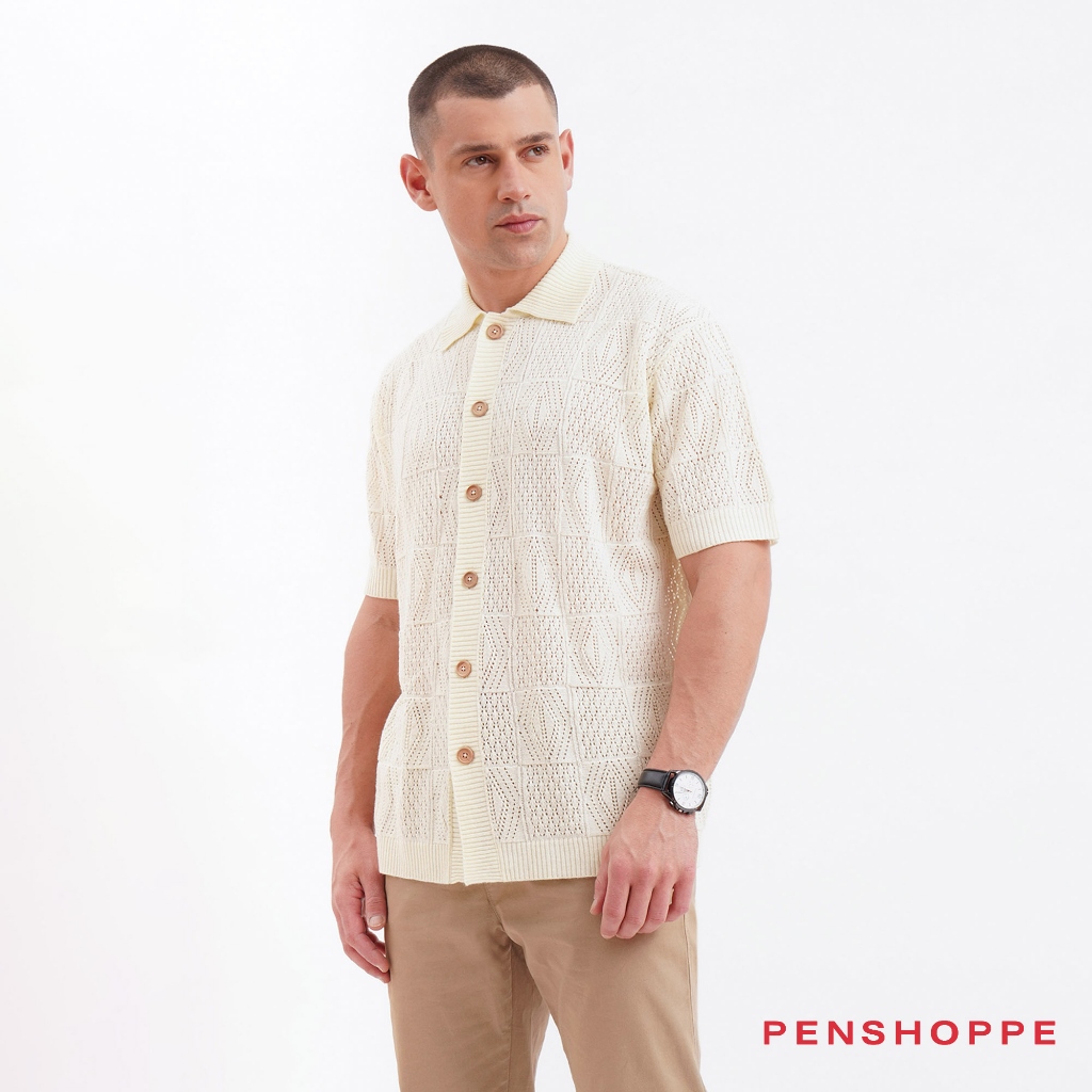 Penshoppe button clearance down polo