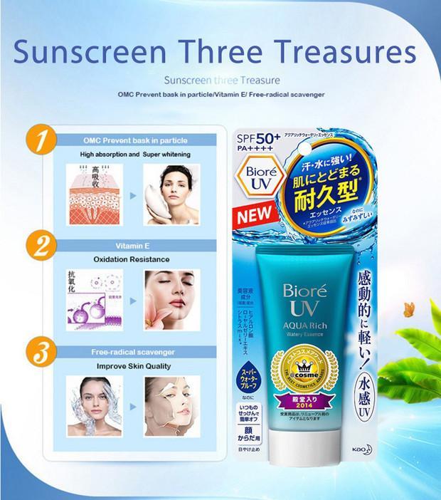 [HCM](Mẫu mới) (Nội Địa Nhật) Kem chống nắng Biore UV Aqua Rich Watery Essence/Gel SPF 50+/ PA++++ 50g/90ml