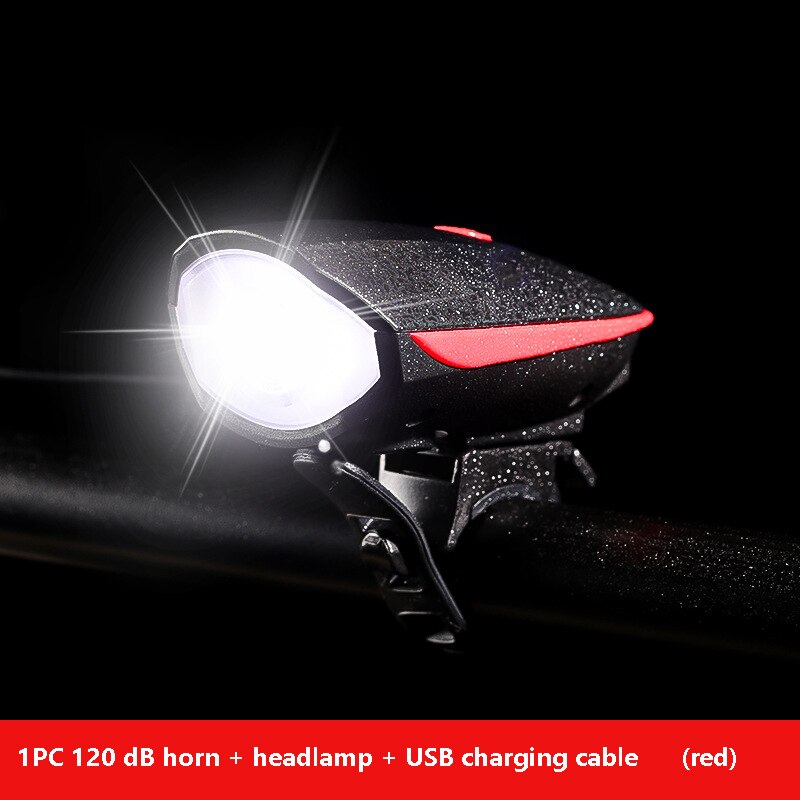 Đèn Led Xe Đạp với USB leo núi Đèn pha xe đạp có thể sạc lại sừng đi xe đạp