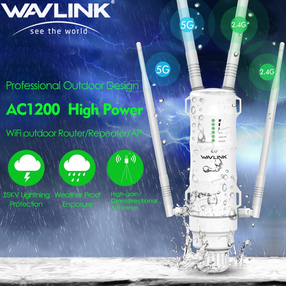 Wavlink AC1200 600 300 High Power Outdoor WIFI Router AP Wireless WIFI