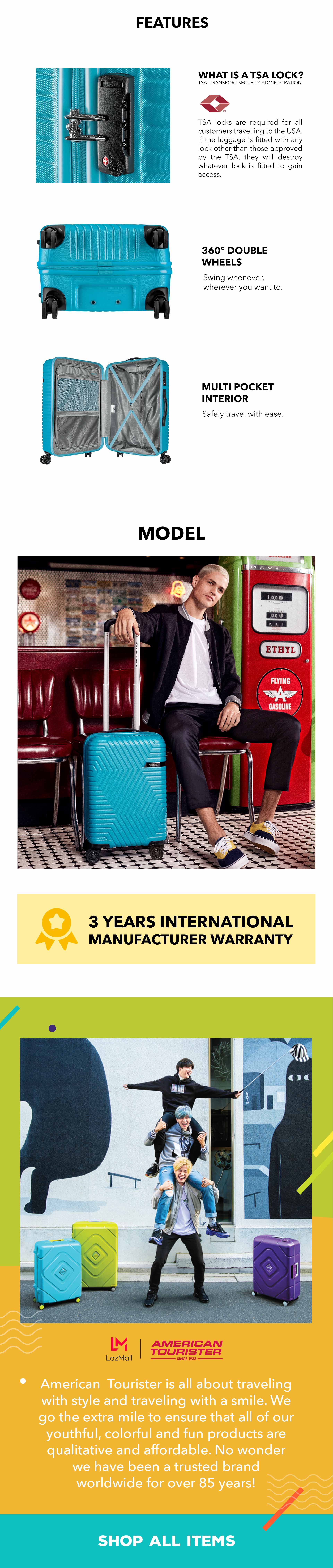 american tourister luggage warranty