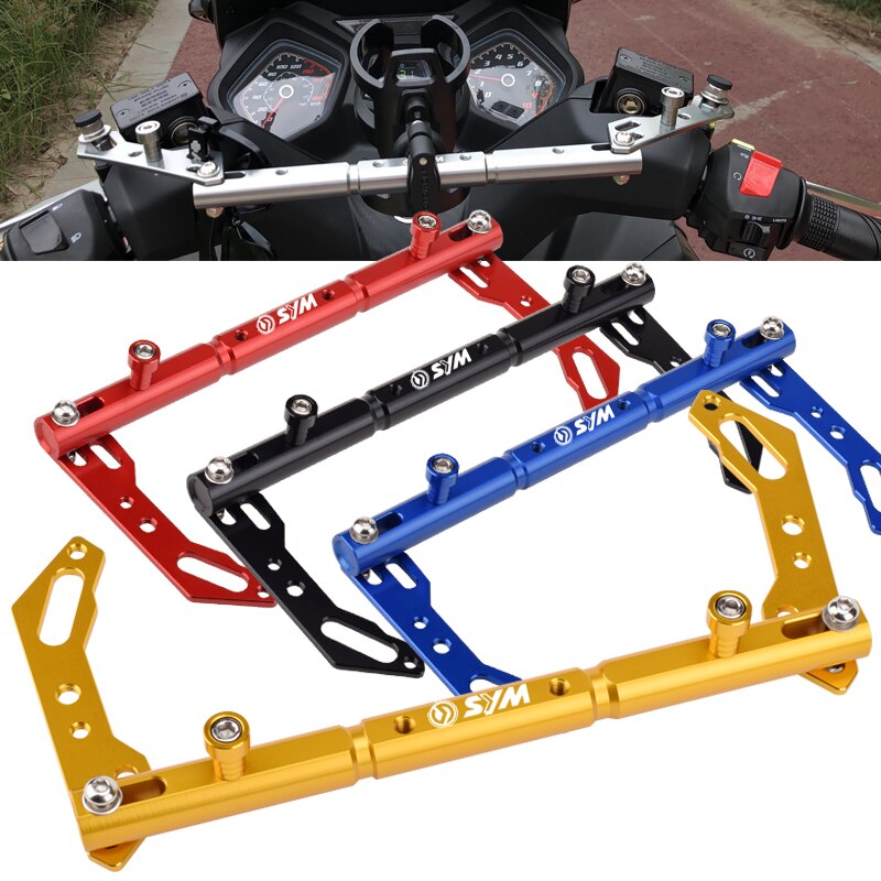 Motorcycle Aluminum Balance Bar Mobile Phone Stand Cross Bar Lever Handlebar For SYM JOYMAX GTS CRUISYM ALPHA 125 250 300 Z300
