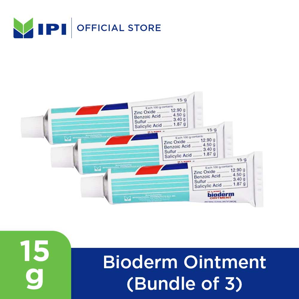COD】 Bundle of Bioderm Ointment 15g tube 15 off Lazada PH