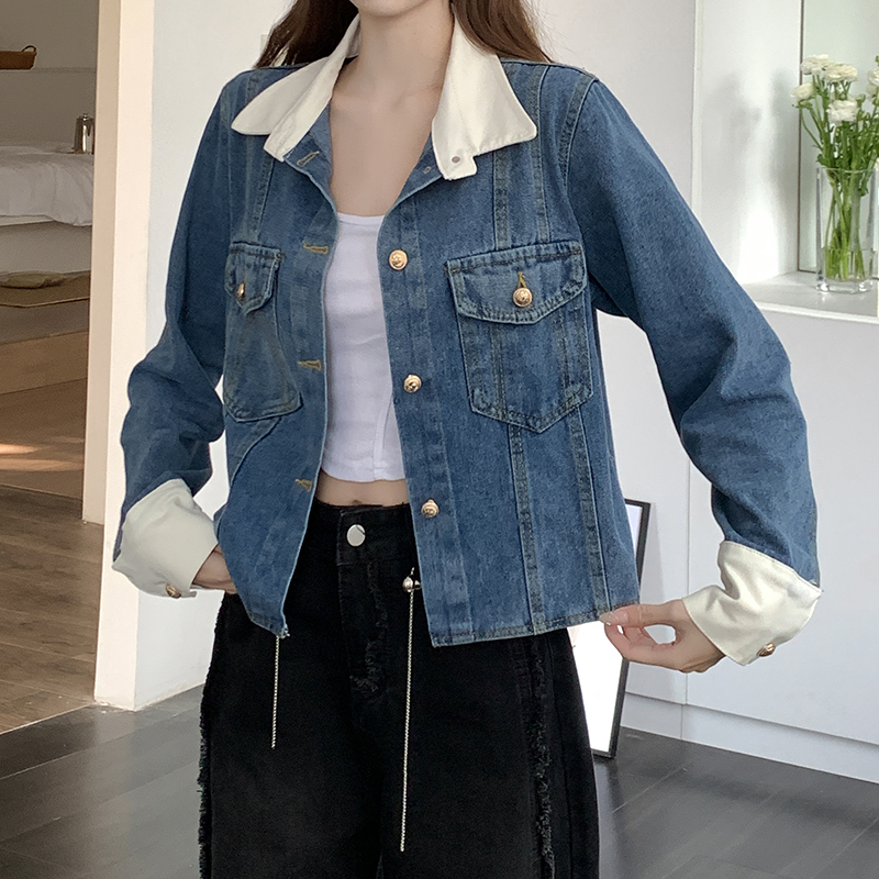 Trending & New Short Denim Jacket/Crop Denim Jacket For Women & Girls-pokeht.vn