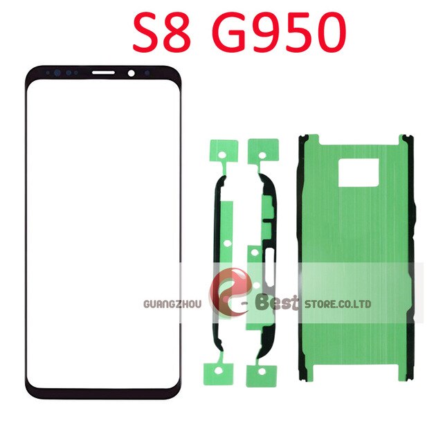 ด้านหน้าเสื้อใส่ข้างนอกฝาครอบเลนส์กระจกสำหรับ Samsung Galaxy S8 SM-G950 G955F โทรศัพท์มือถืออะไหล่