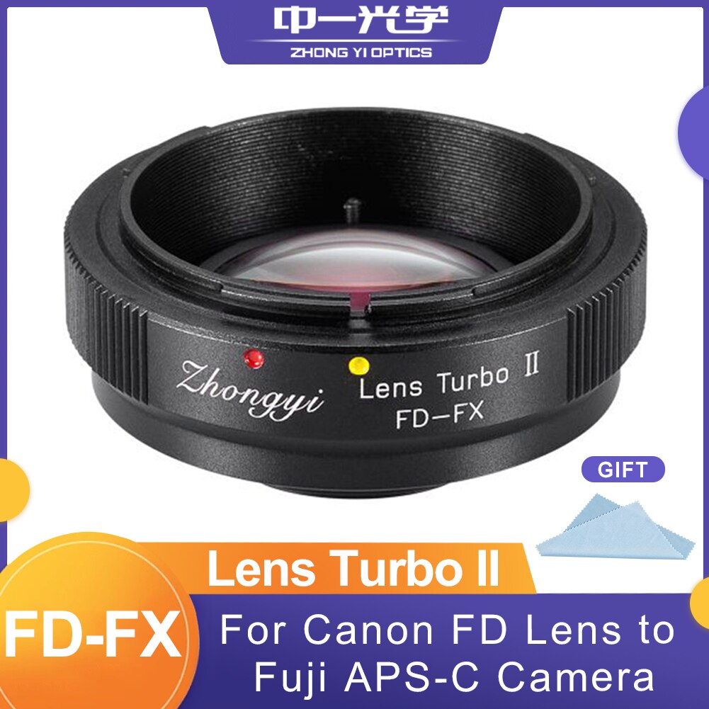 ZhongYi mitakon FD-FX Adapter Focus giảm ánh sáng tăng Bộ chuyển đổi cho Canon FD Ống kính ngàm để Fuji x APS-C Khung máy ảnh