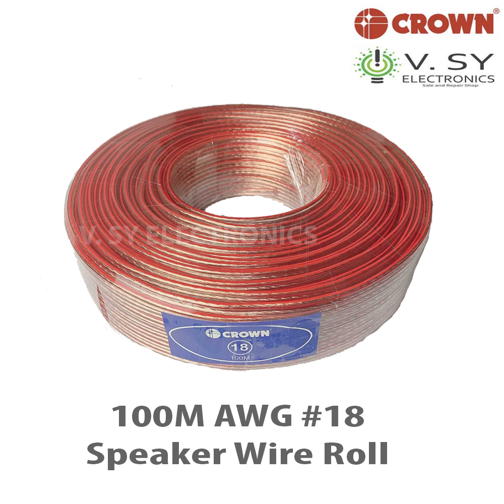 Speaker Wire Gauge >> Original Crown High End Awg 18 Speaker Wire Roll 100m 18 Awg18 Professional Speaker Wire Gauge 18 Speaker Wire Gauge >> Original Crown High End Awg 18 Speaker Wire Roll 100m 18 Awg18 Professional Speaker Wire Gauge 18