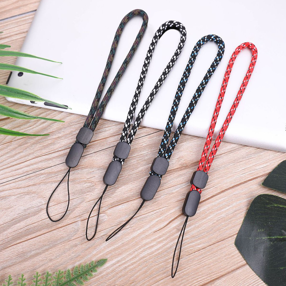 FANGCU272 Colorful Polyester Camera Anti-dropping Hand Lanyard Wrist Strap Key Chain Mobile Phone Rope