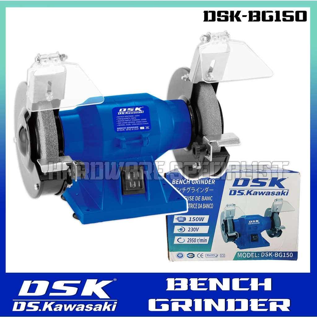 sBr3G2di Bench Grinder DS Kawasaki 150W 
