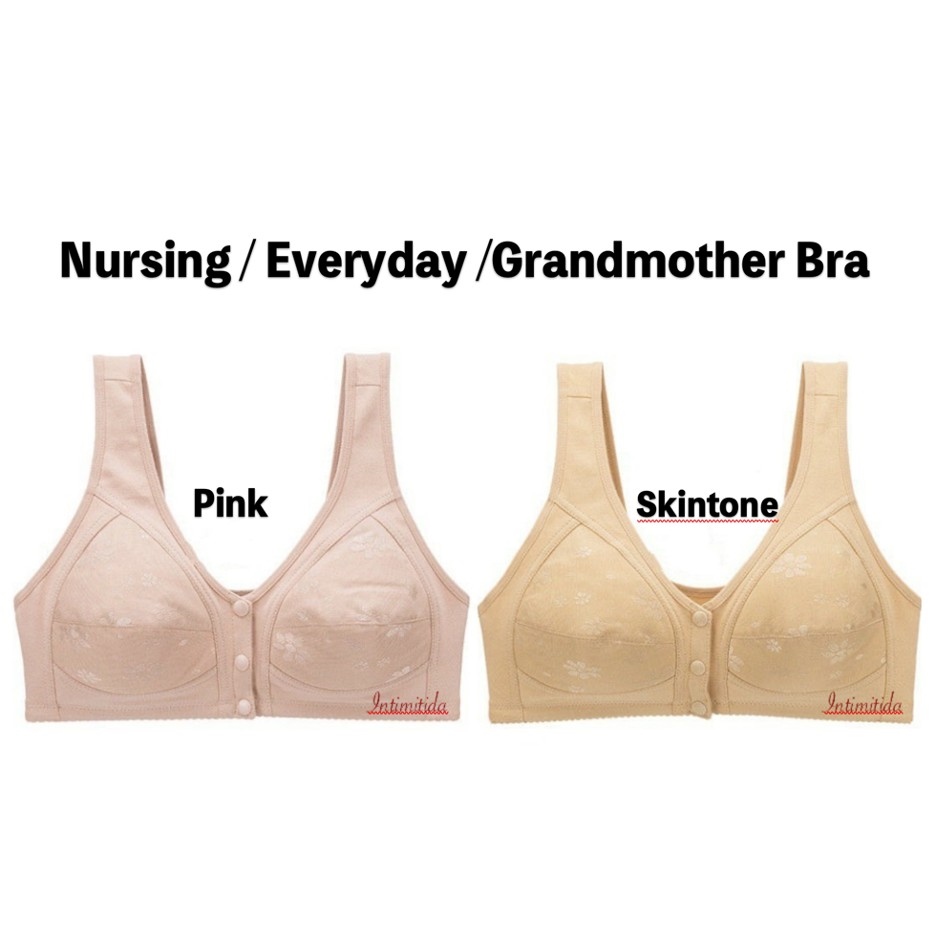 COD】 Maternity Bra Nursing Elderly Grandma with Slot for Pads