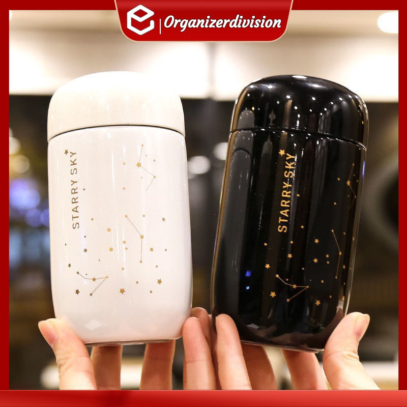 Tumbler Hot and Cold Mini Starry Sky Thermos 200ml Thermos Bottle Water Cup  couple cup