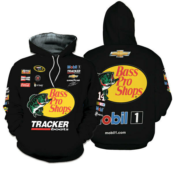 Tony Stewart Bass Pro Shops Nascar Racing 3D Printed Polyester Pullover  Hoodie