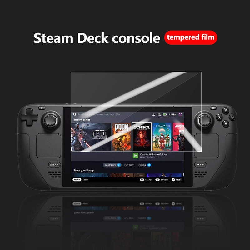 Huwobei3792797 2PCS Screen Protector for Steam Deck Game Console Shatterproof Tempered Glass Film Steam Deck Screen Accessories Anti-scratch Steam Deck Glass