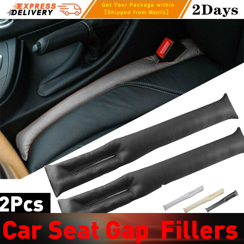 2PCS】Faux Leather Car Seat Gap Pad Fillers Holster Spacer Filler Padding  Protective Case Auto Cleaner Clean Slot Plug Stopper Car Seat Gap Fillers