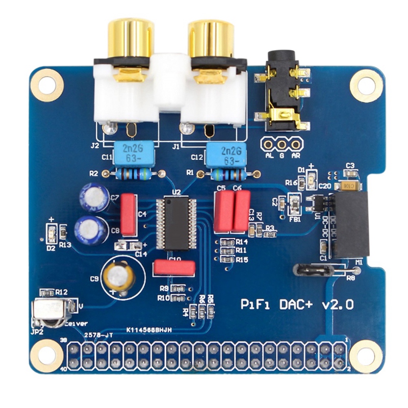 Support Raspberry Pi 2/3 Generation B Type/2B+ HIFI DAC+ Sound Card I2S Interface