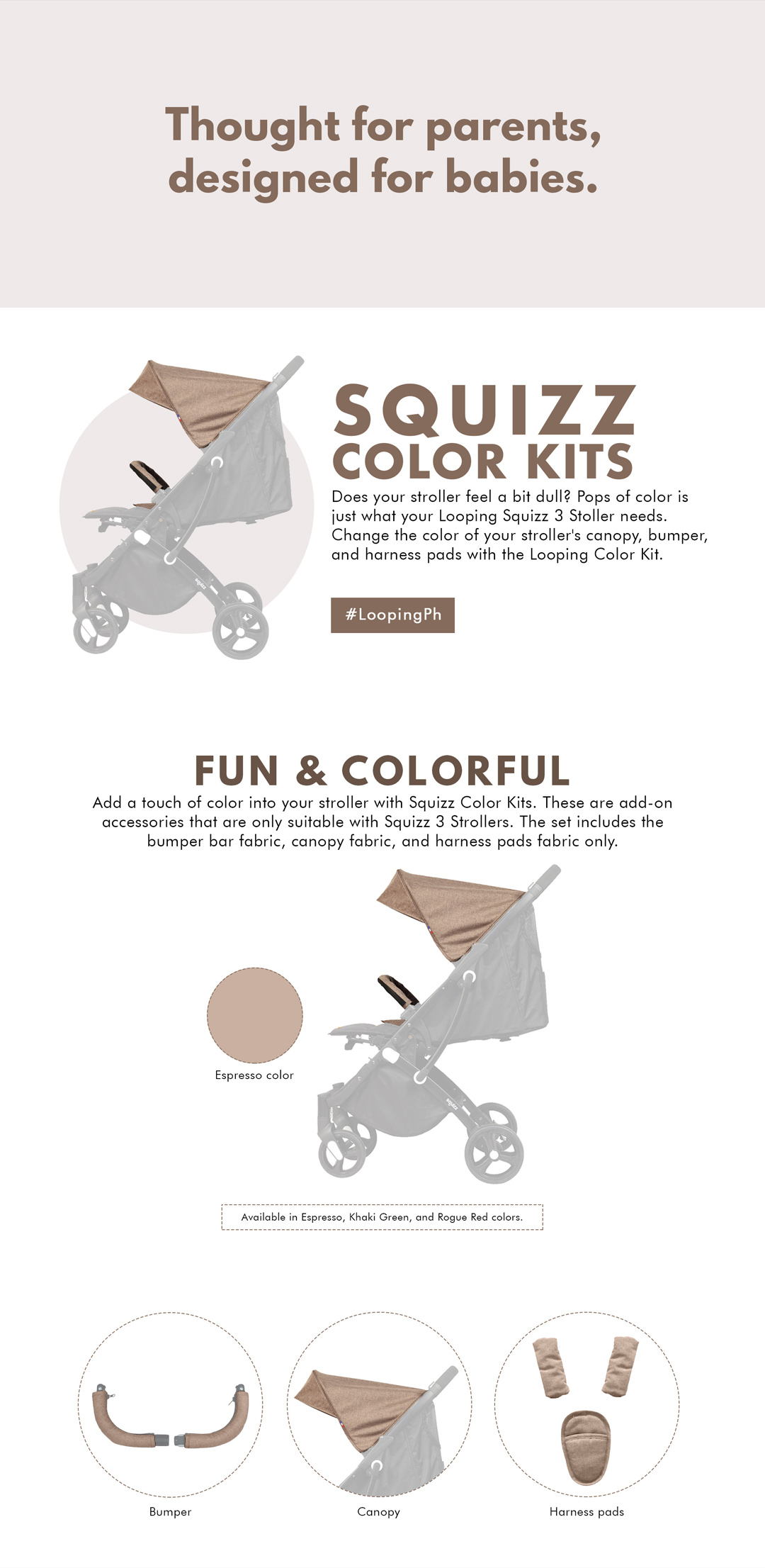 looping squizz accessories