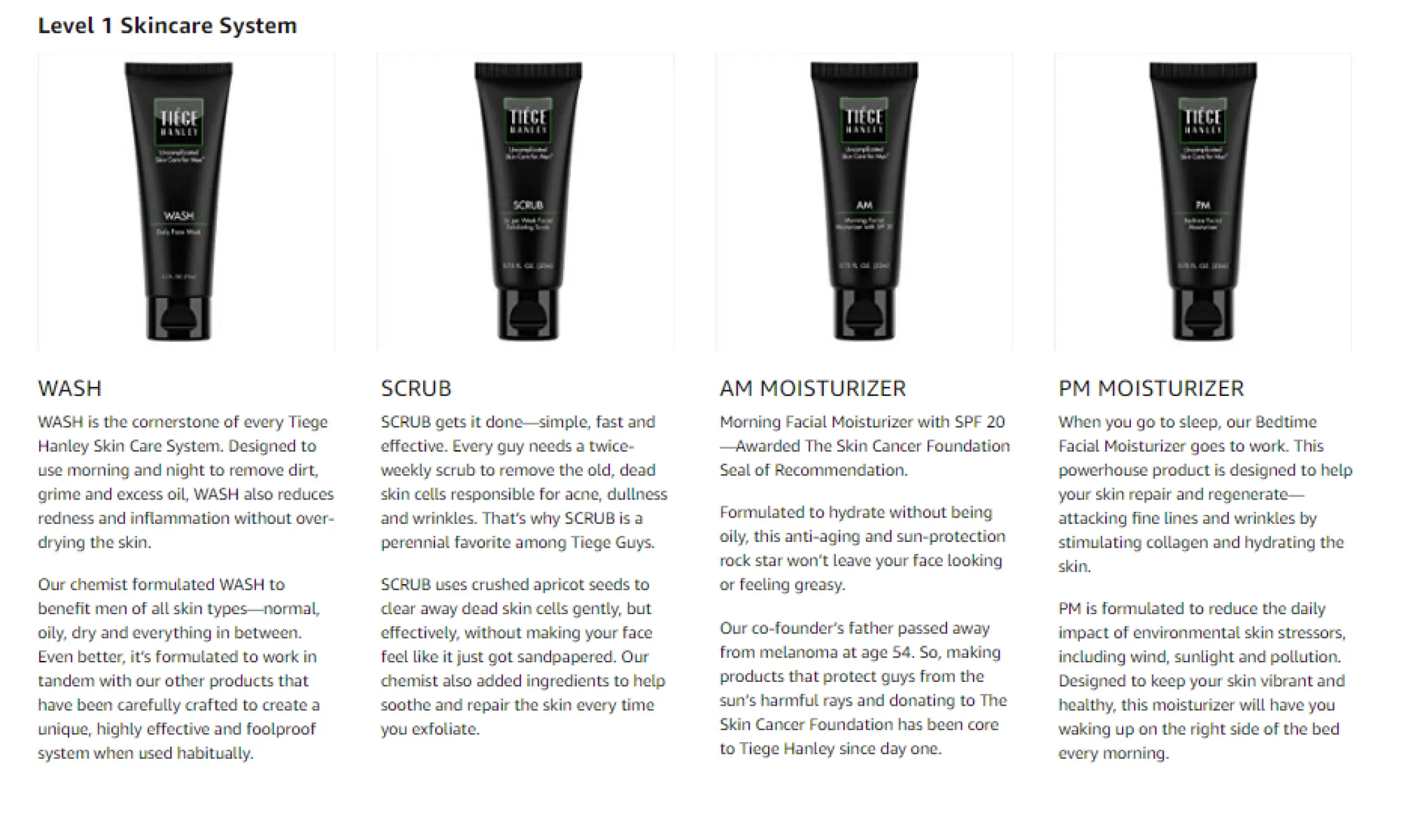 tiege hanley ingredients