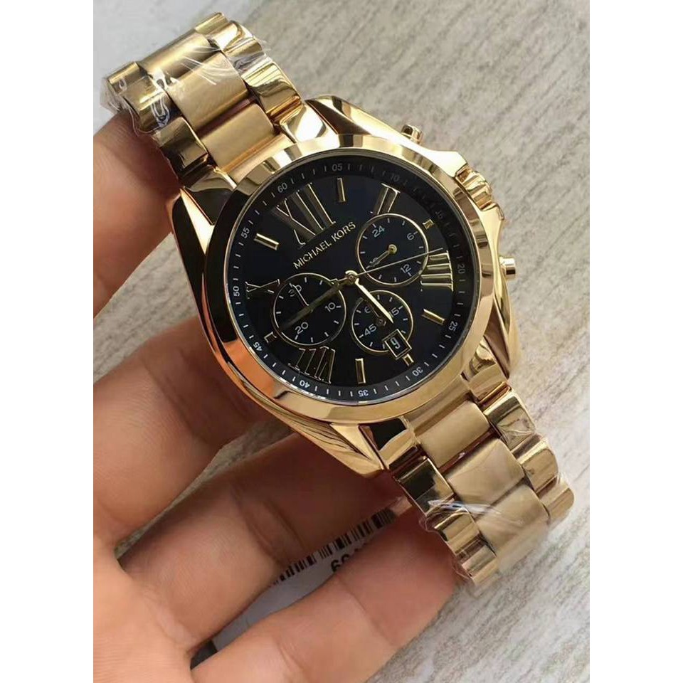 Amazoncom Michael Kors Mens Quartz Watch with Stainless Steel Strap  Black  Gold Chronograph  Clothing Shoes  Jewelry
