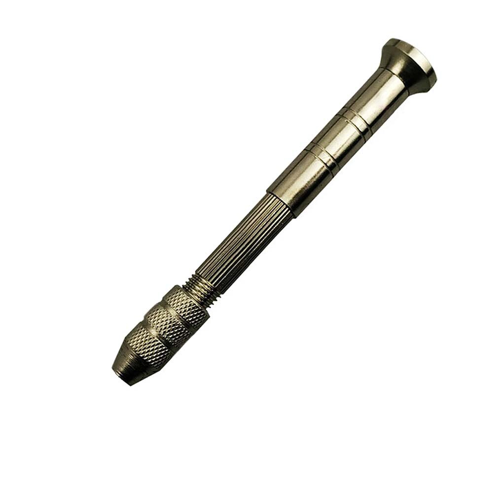 Mini Micro Aluminum 0.3-3.4mm Hand Drill With Keyless Chuck Rotary Tools  Wood Drilling + HSS Twist Drill Bits Set Manual