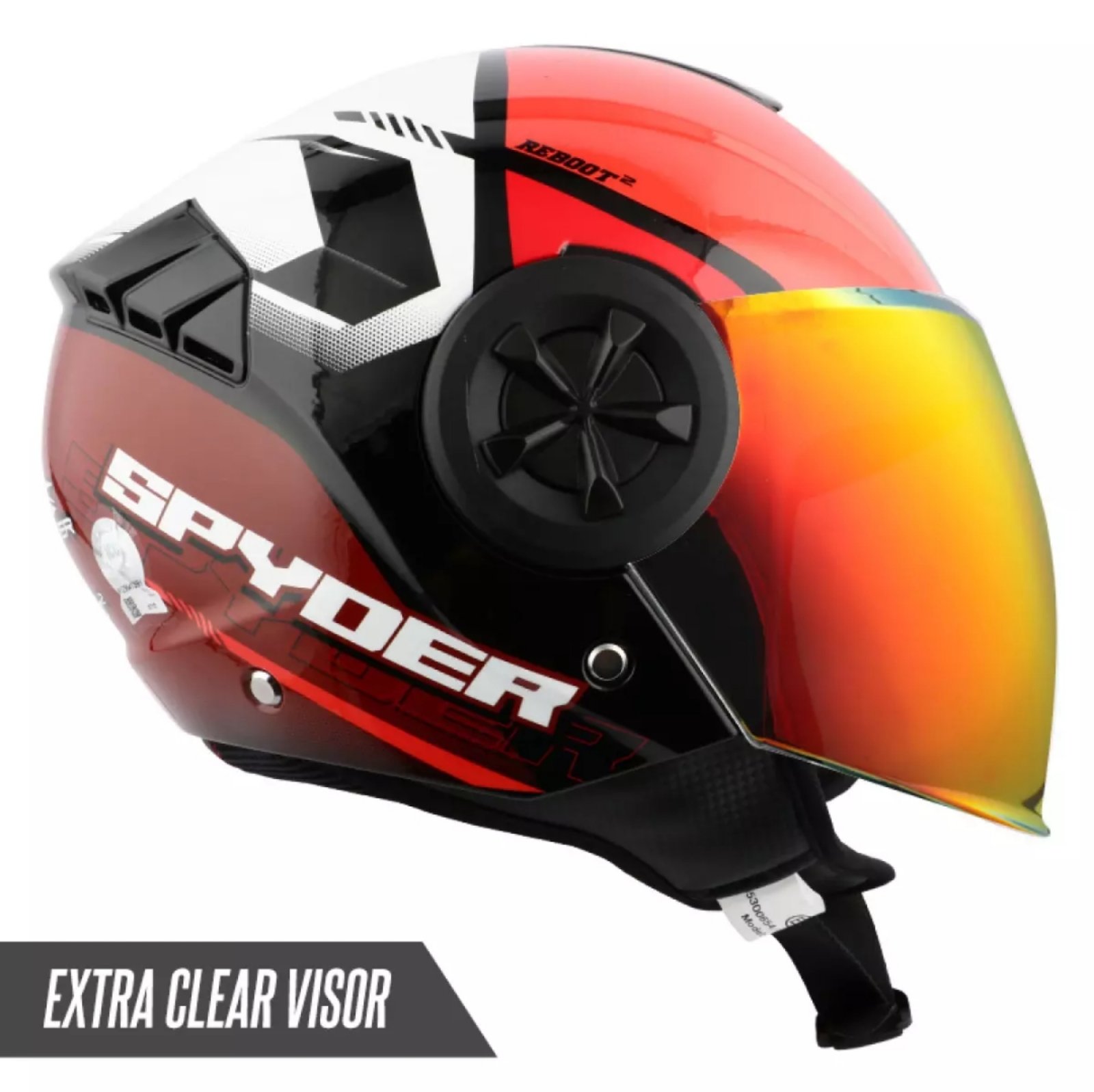 spyder open face helmet