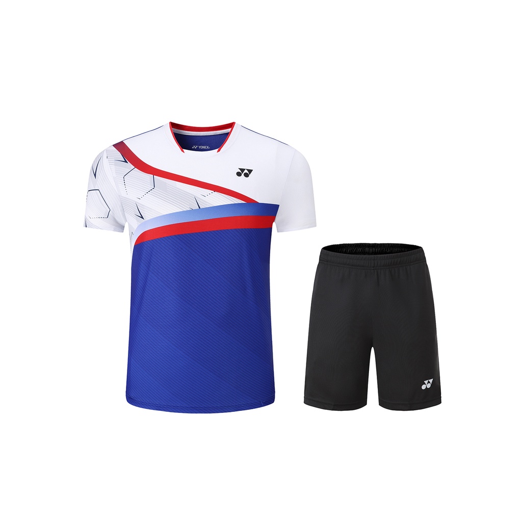 2021 New Yonex cầu lông phù hợp với nam giới và phụ nữ phù hợp với áo sơ mi nhanh khô quần áo thể thao thời trang
