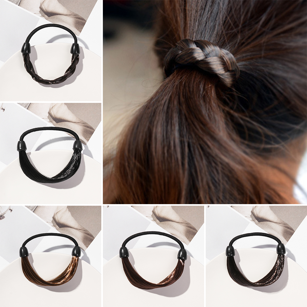 DAOQIWANGLUO High Quality Fixed Hairstyle Wig Women Fashion Elastic Band Headwear Head Rope Hair Ring