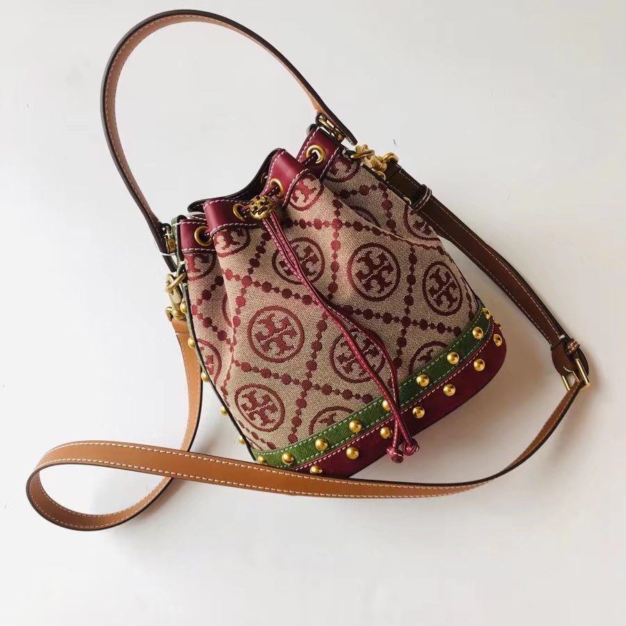 Tory Burch Monogram Bucket Bag - Best Price in Singapore - Oct 2023