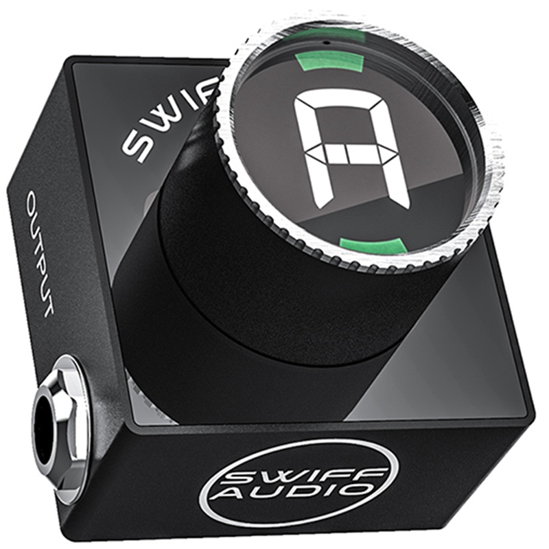 Swiff audio c10 mini pedal tuner tuner hd led display for color guitar bass mute tuning adjustable a4 range value 430-449hz