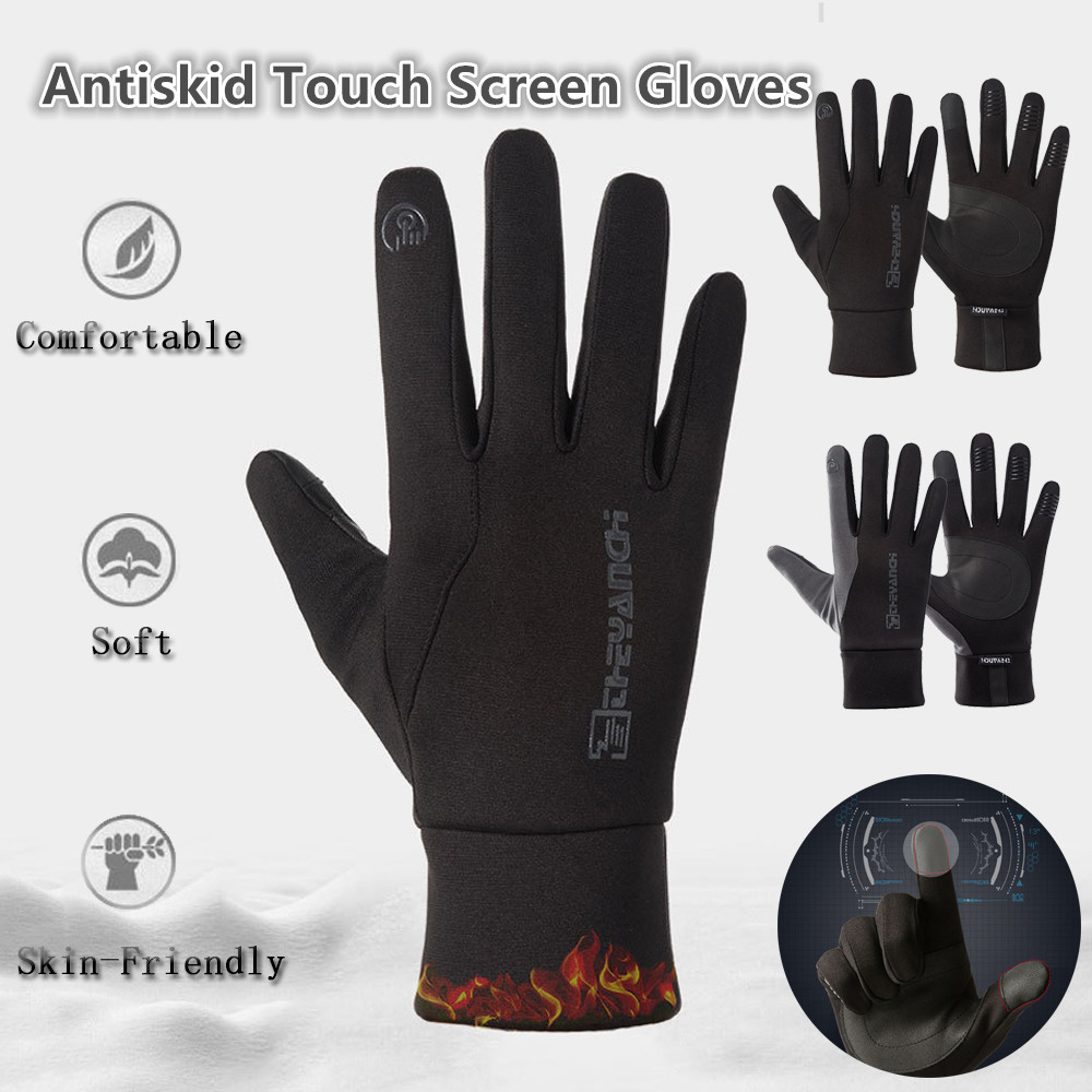 SHILU Winter Waterproof Windproof Skiing Climbing Outdoor Sports Gloves Thermal Mittens Antiskid Touch Screen Gloves