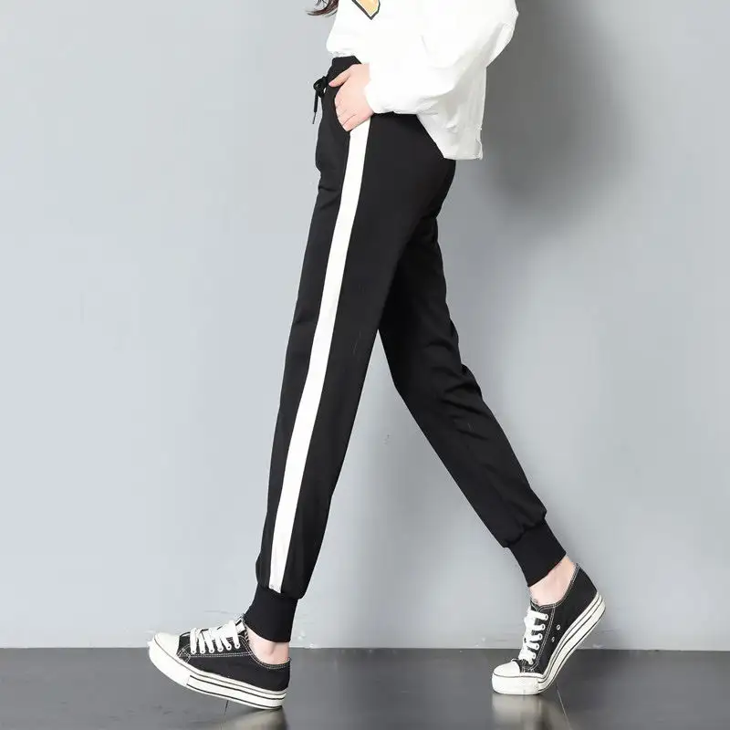pencil fit track pants