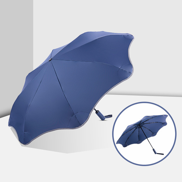 Anti-UV อัตโนมัติร่มดีไซน์ทางการ3พับชายหญิงร่มกันแดดร่มฝนผู้หญิง Windproof ร่มหรูหราสำหรับชาย