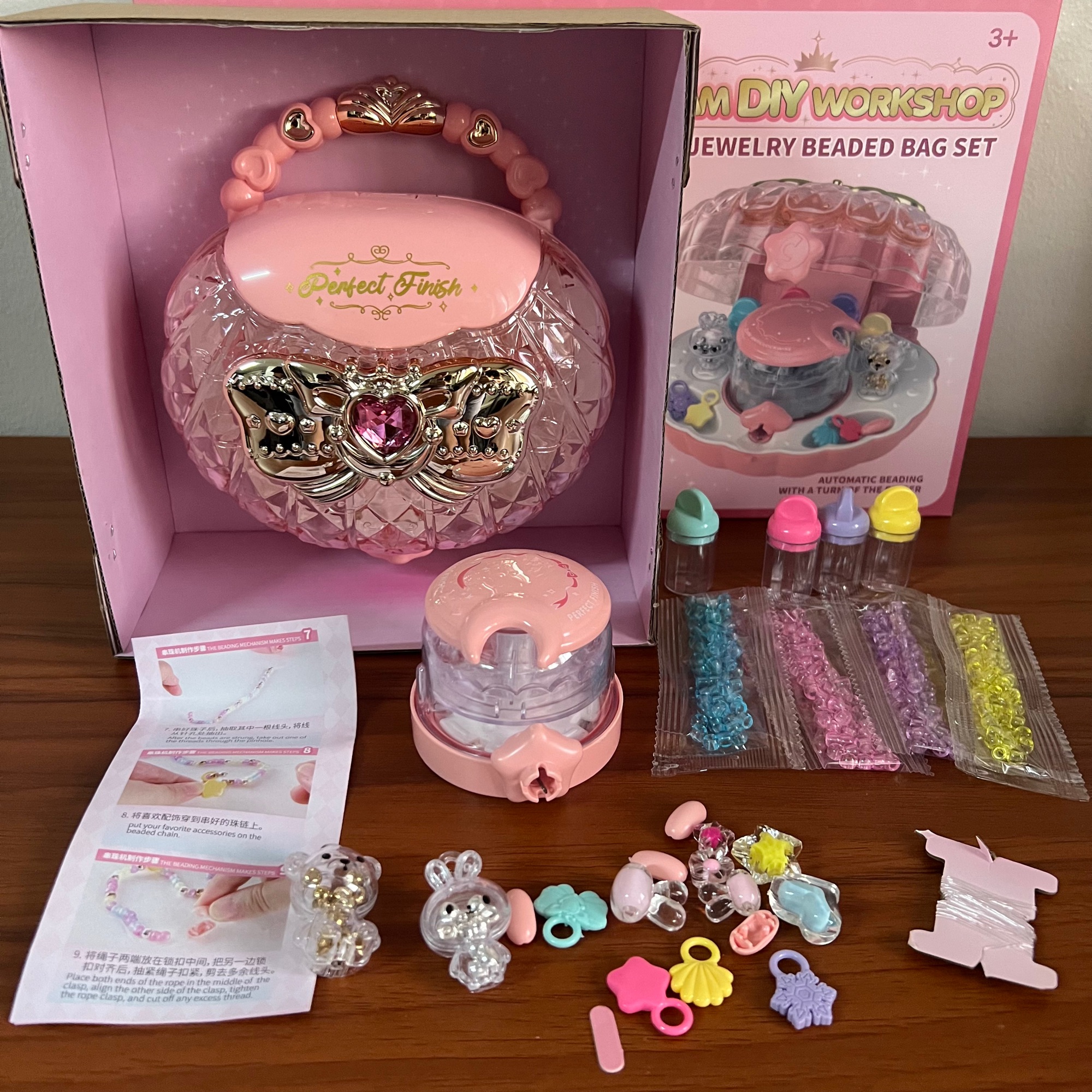 DIY Jewelry Beaded Bag set Toys For girls Making your own