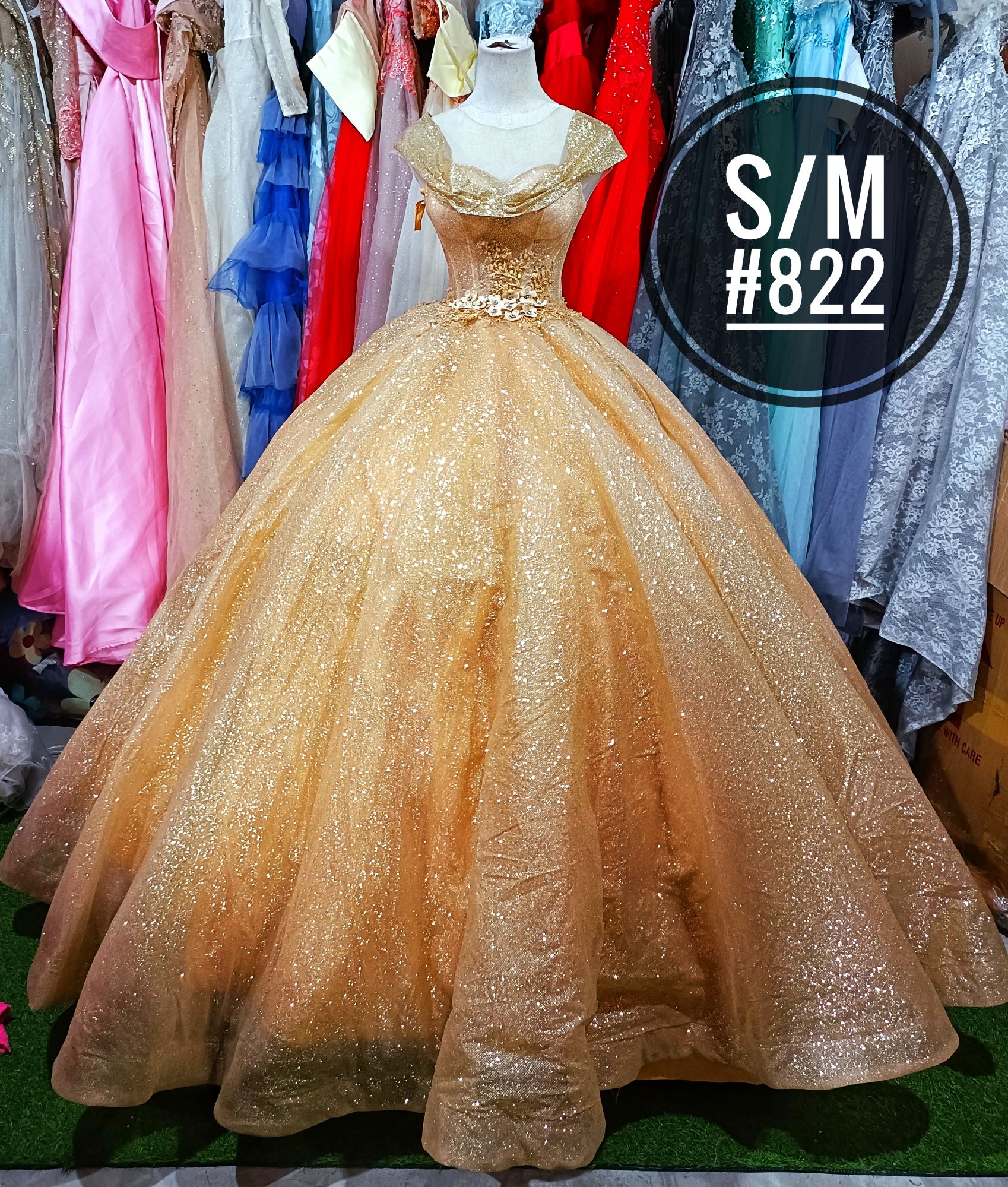 Gold best sale ball gown