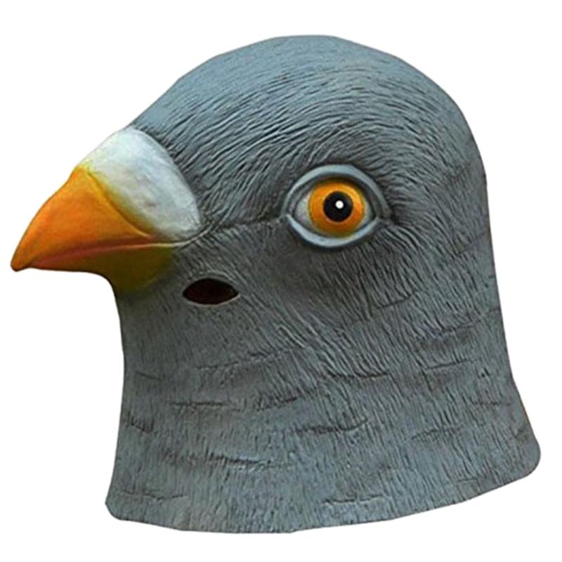 Pigeon Mask Latex Giant Bird Head Halloween Cosplay Costume Theater Prop Masks for Party Birthday Decoration