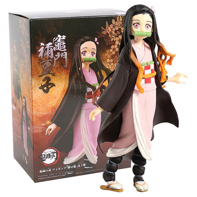 ดาบพิฆาตอสูร Nezuko Tanjirou Zenitsu Giyuu Inosuke Q Ver. ตุ๊กตาขยับแขนขาได้อะนิเมะ Kimetsu ไม่มี Yaiba Figurine ของเล่น