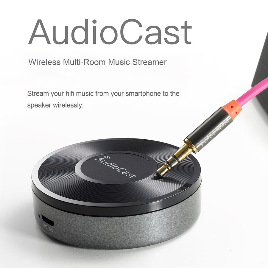 Bộ thu phát tín hiệu âm thanh nhạc không dây audiocast ieast play m5 dlna cho airplay bộ chuyển đổi nhạc âm thanh nhiều phòng