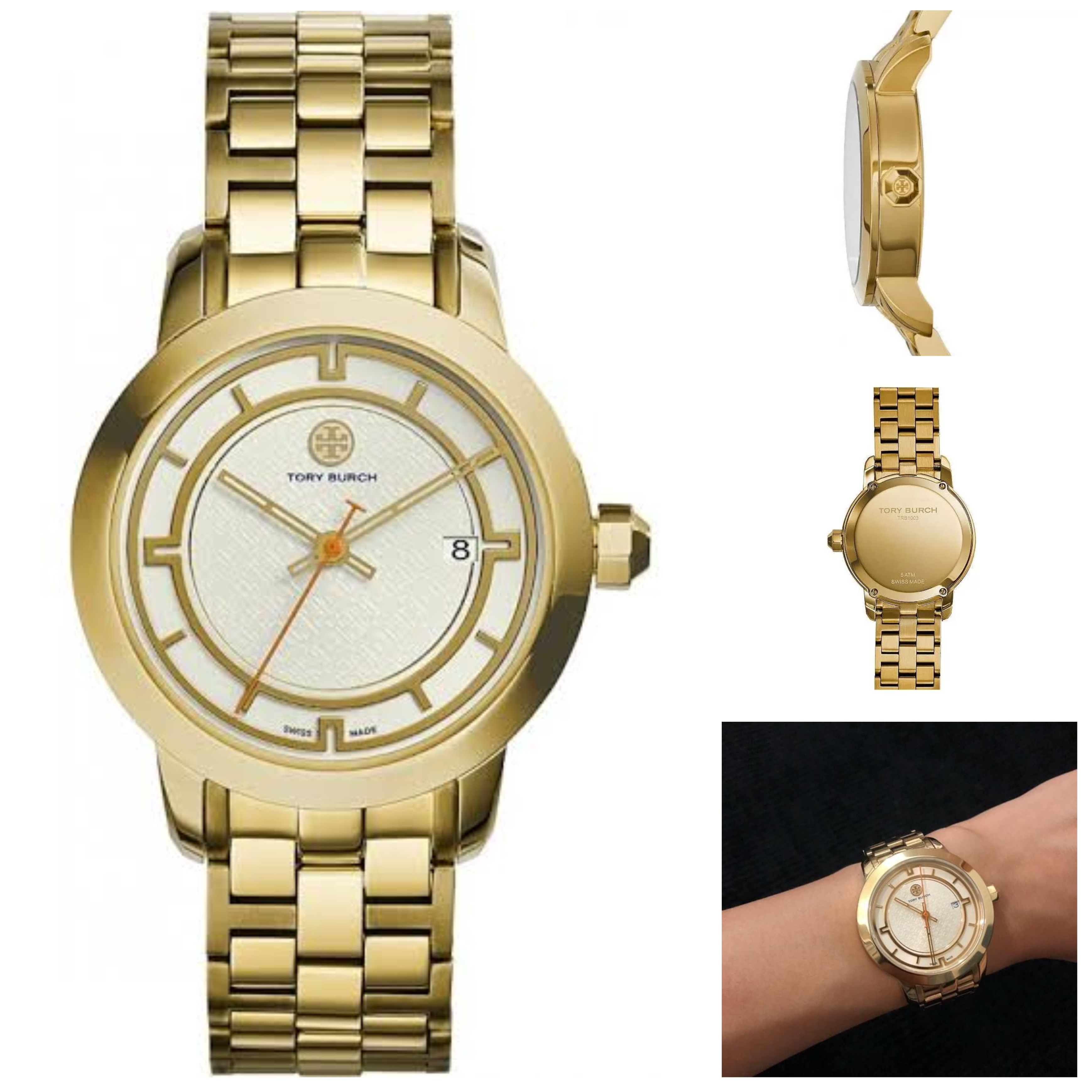 Tory Burch Women's Gold Stainless Steel Bracelet Case Swiss Quartz Watch  TRB1003 | Lazada PH