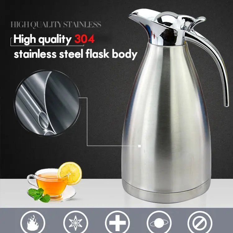 Gambar GiiMall?Genuine Guarantee?European 304 Stainless Steel Insulation Pot 2L 48 Hours Vacuum Insulation