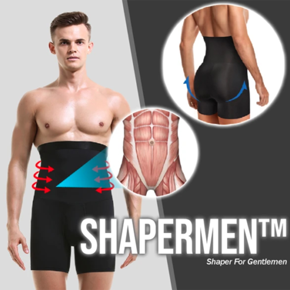 PING3693 Men Fashion High Wasit Back Support Tummy Shaper Men Shaper Men Comoression Shorts Waist Trainer Men Slimming Shaper Wear
